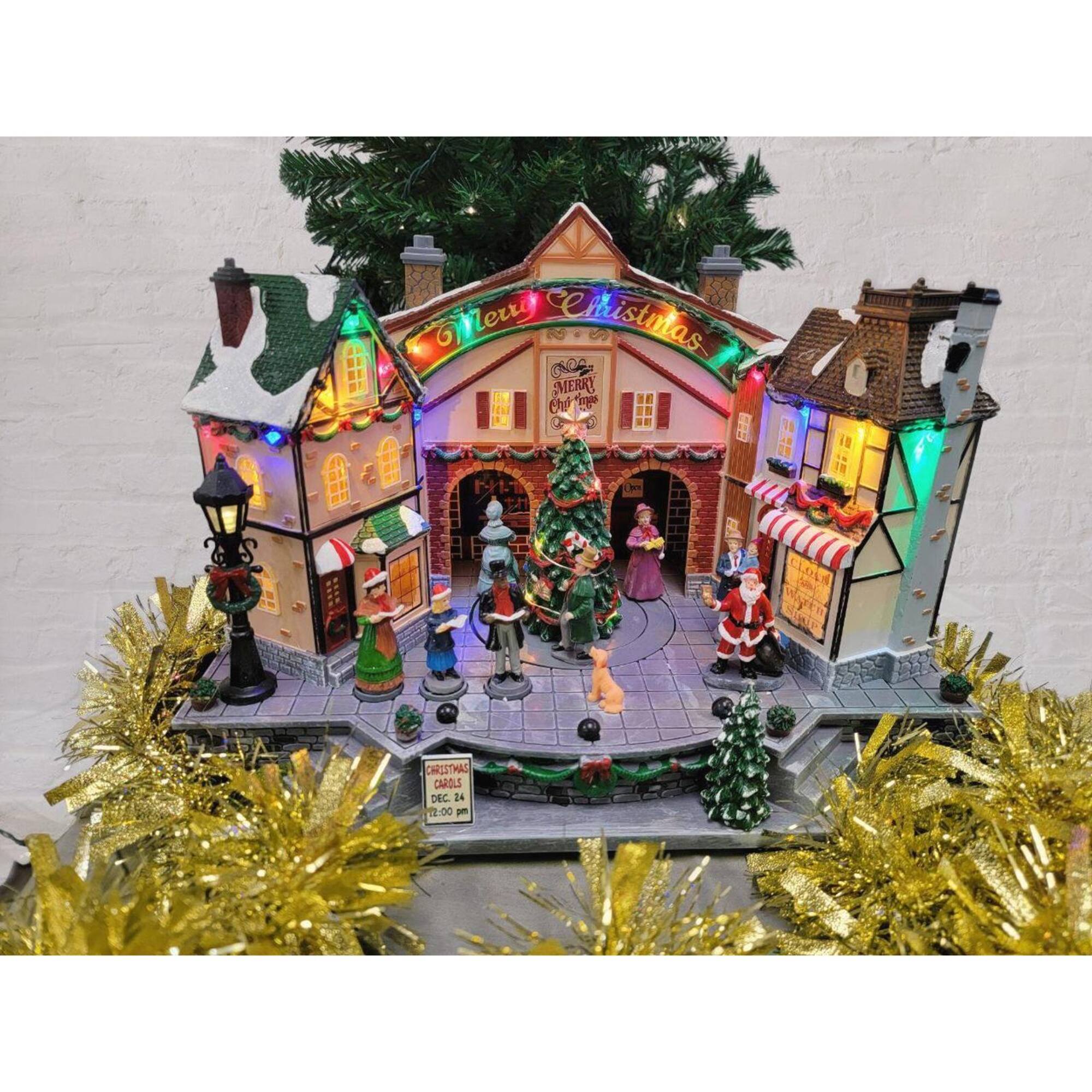 Wizardi 20" Christmas Village Carols with City Centre Tree